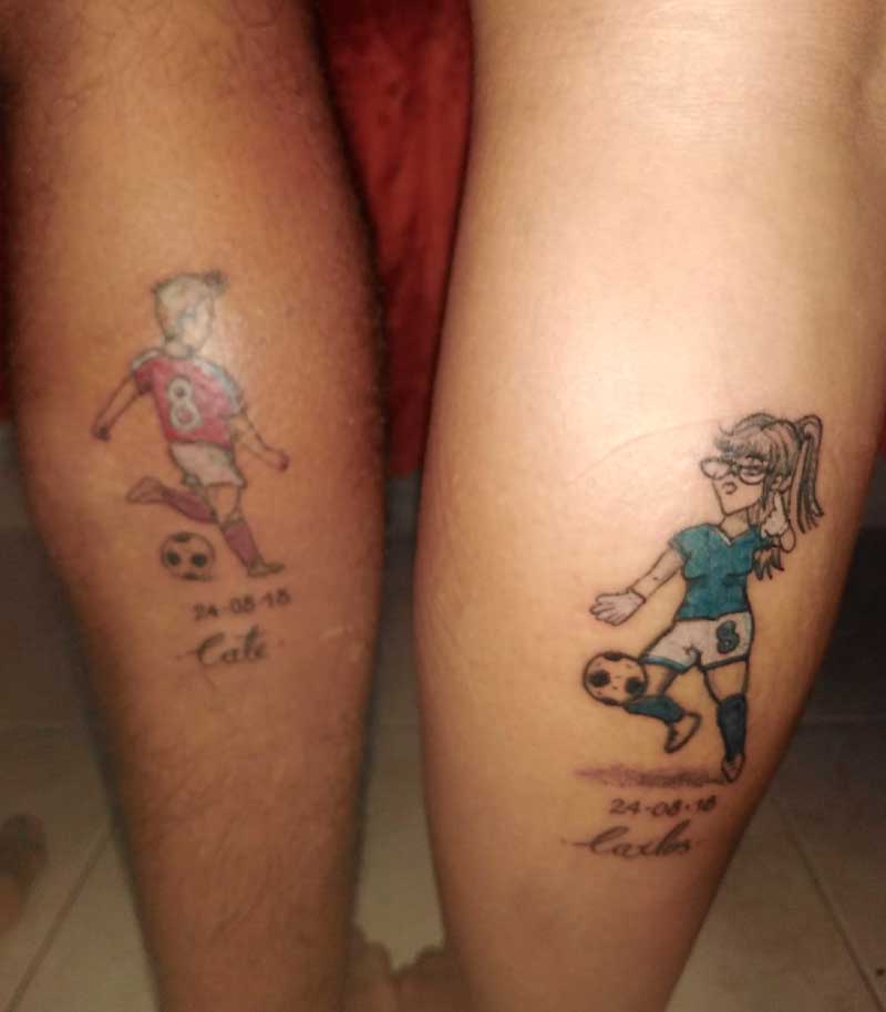 tatuajes de futbol para parejas 2