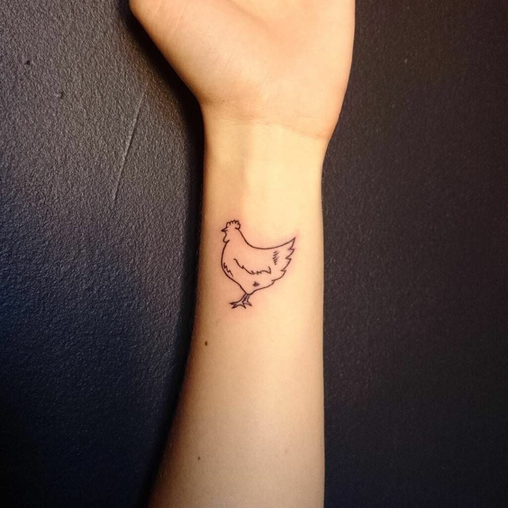 tatuajes de gallos pequenos
