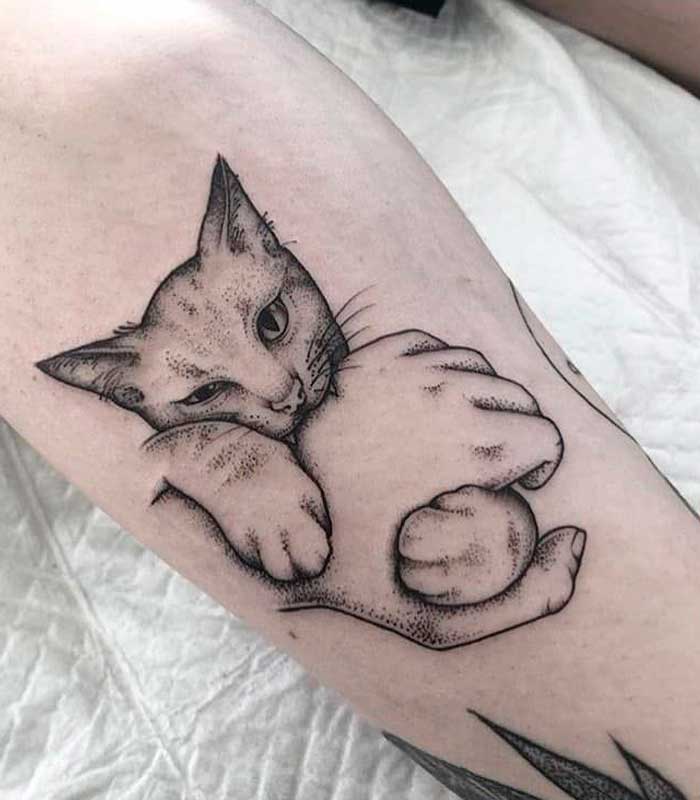 tatuajes de gatos para hombres