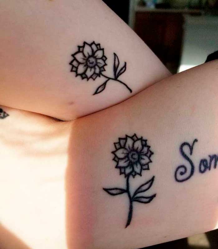 tatuajes de girasoles para enamorados