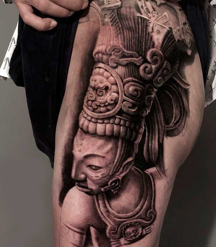 tatuajes de guerreros mayas