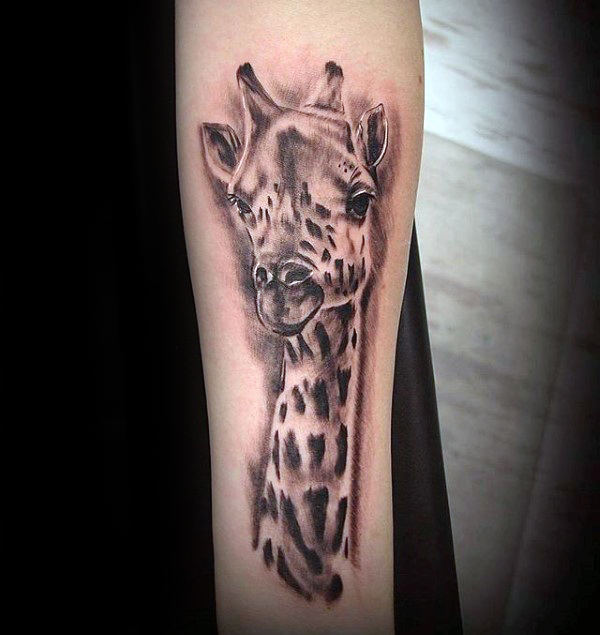 tatuajes de jirafas para caballeros