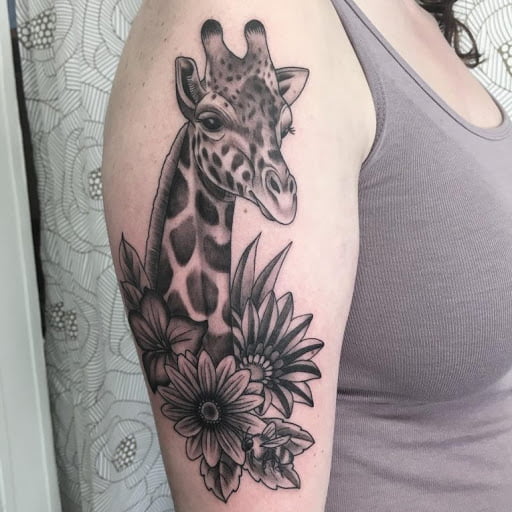 tatuajes de jirafas para chicas