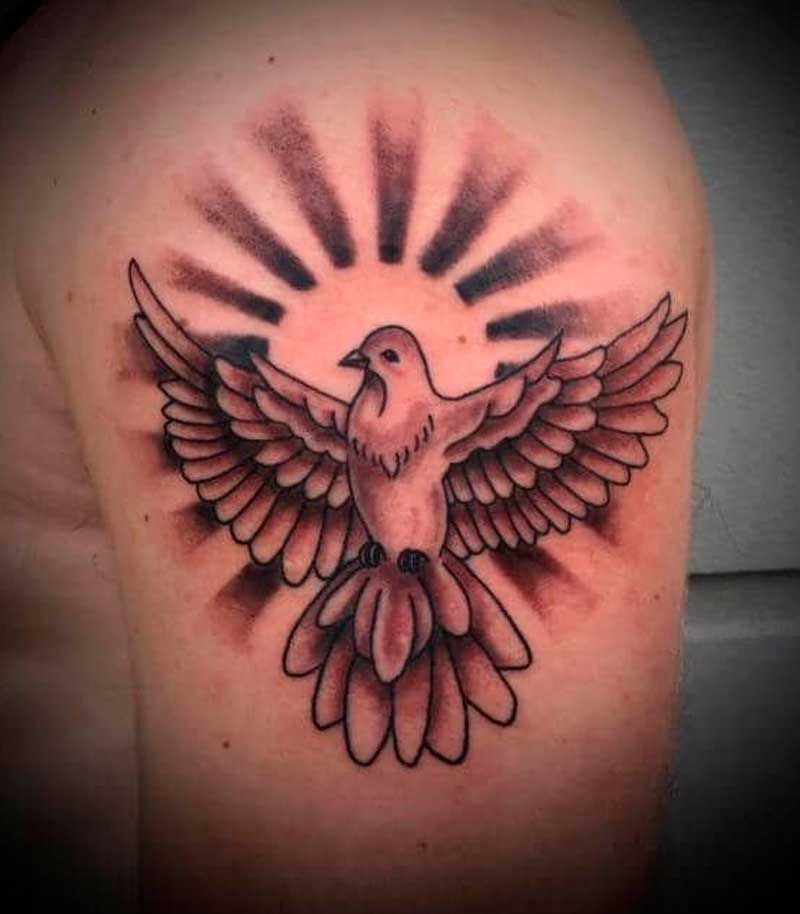 tatuajes de la paloma del espiritu santo
