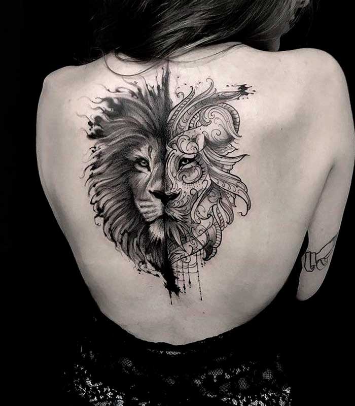 tatuajes de leones para chicas