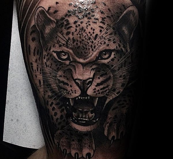 tatuajes de leopardos para caballeros
