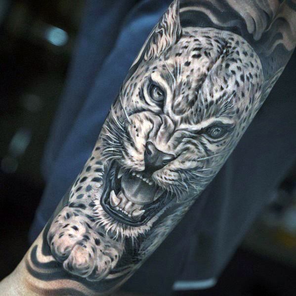 tatuajes de leopardos para hombres