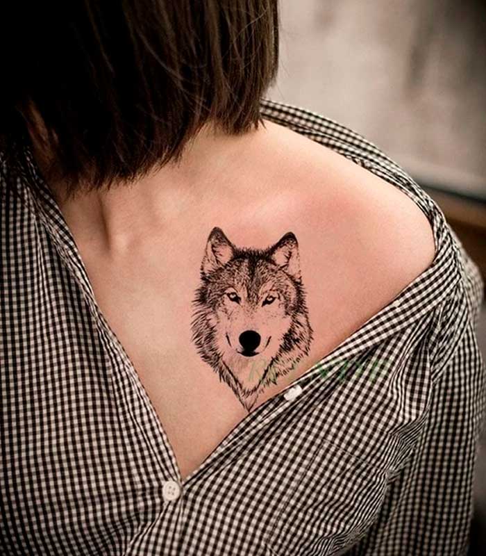 tatuajes de lobos para chicas