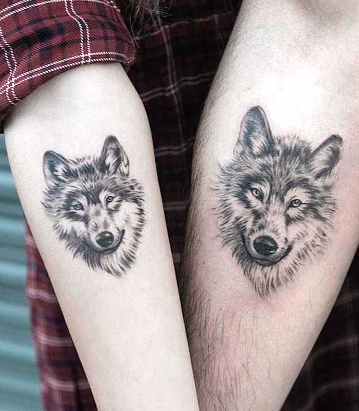 tatuajes de lobos para enamorados