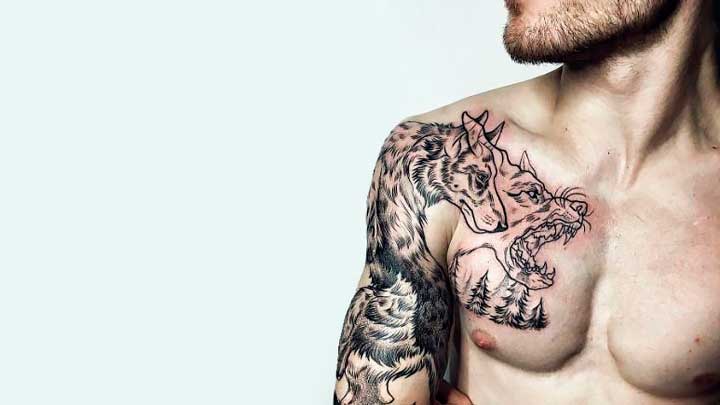 tatuajes de lobos para tios