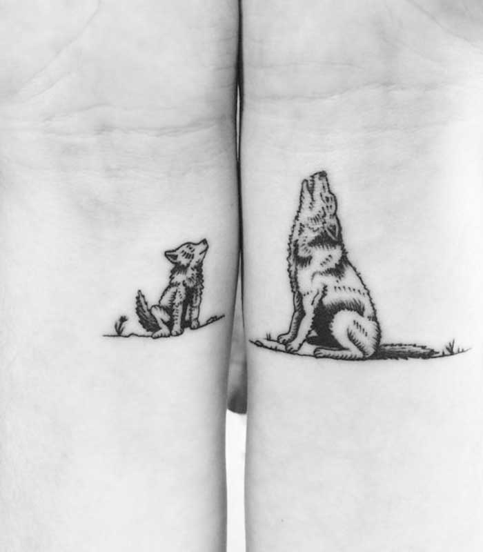 tatuajes de lobos pequenos