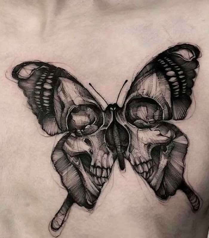 tatuajes de mariposas para caballeros