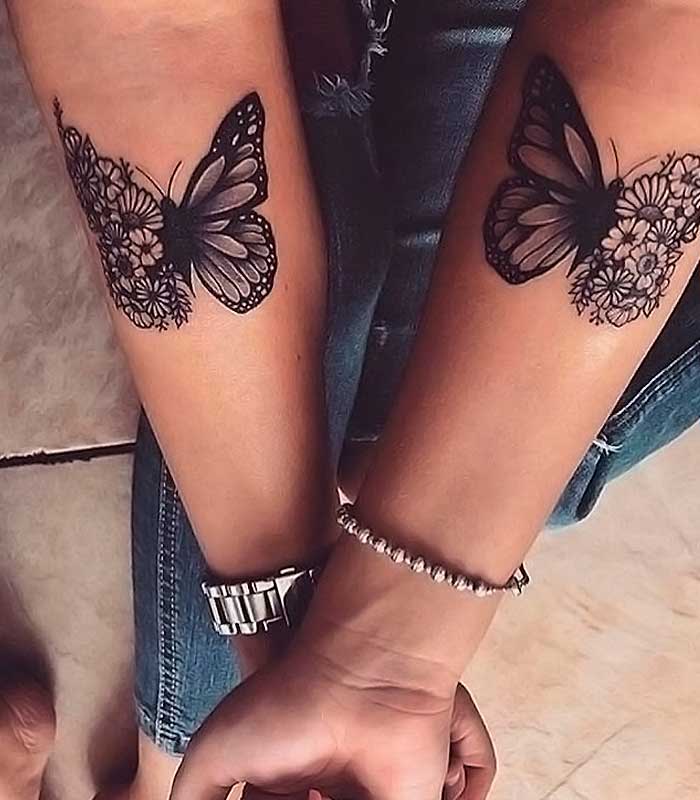 tatuajes de mariposas para parejas