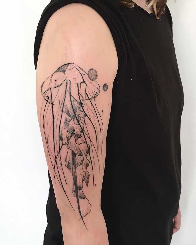tatuajes de medusa en el brazo 3