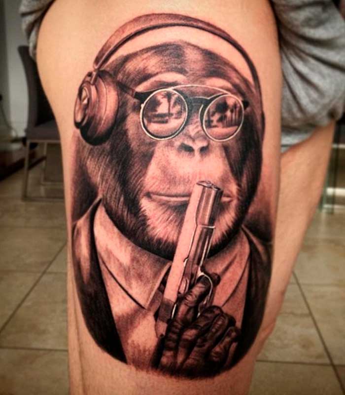 tatuajes de monos para chicos