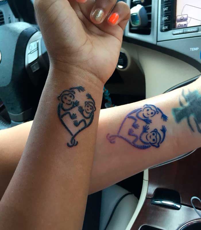 tatuajes de monos para novios