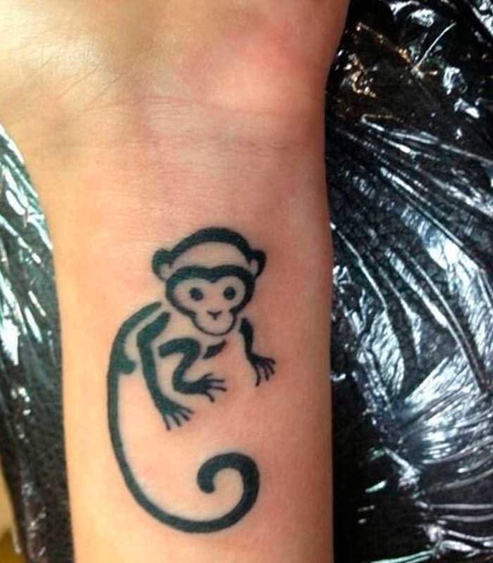 tatuajes de monos tribales