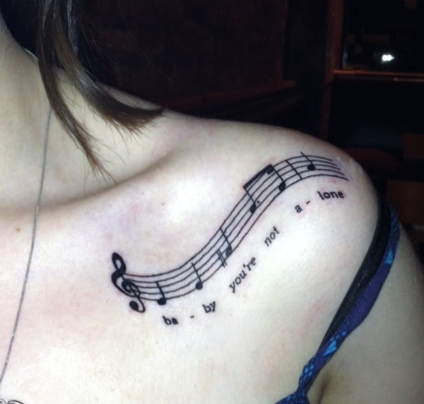 tatuajes de notas musicales 1