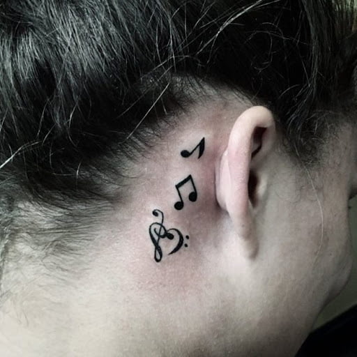 tatuajes de notas musicales 6