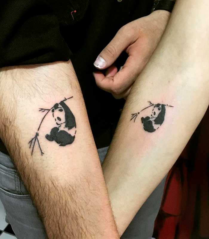 tatuajes de osos panda para enamorados