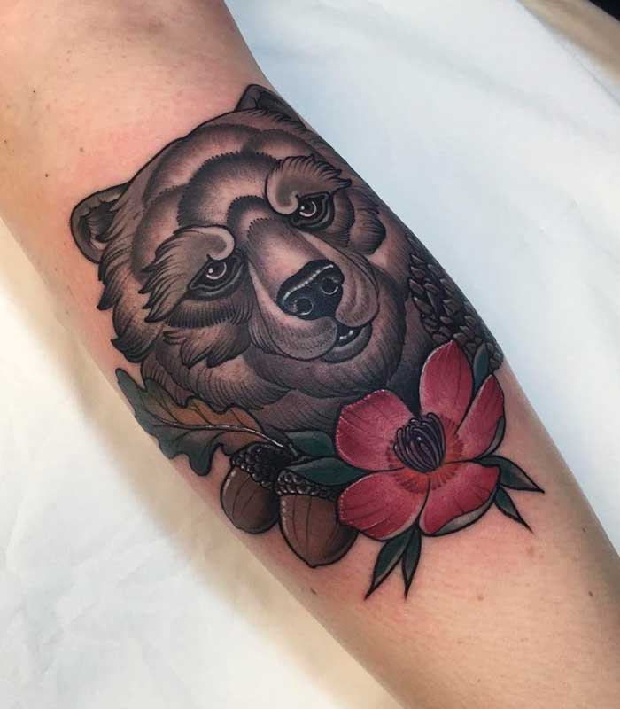 tatuajes de osos para mujeres