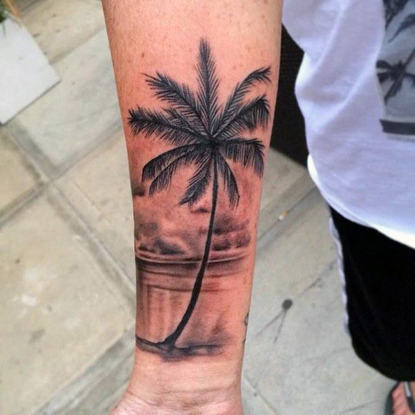 tatuajes de palmeras para chicos