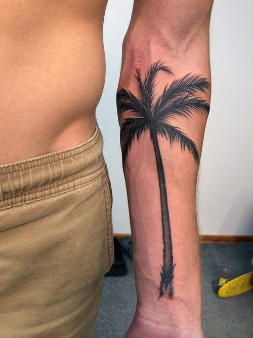 tatuajes de palmeras para hombres