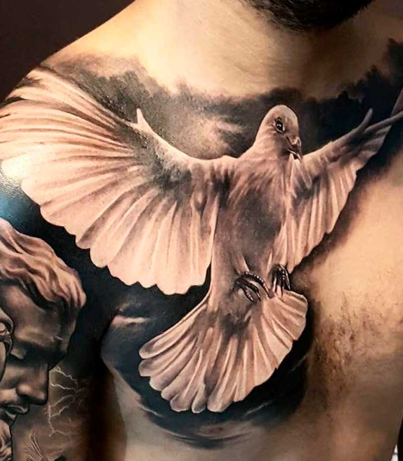 tatuajes de palomas para hombres 2