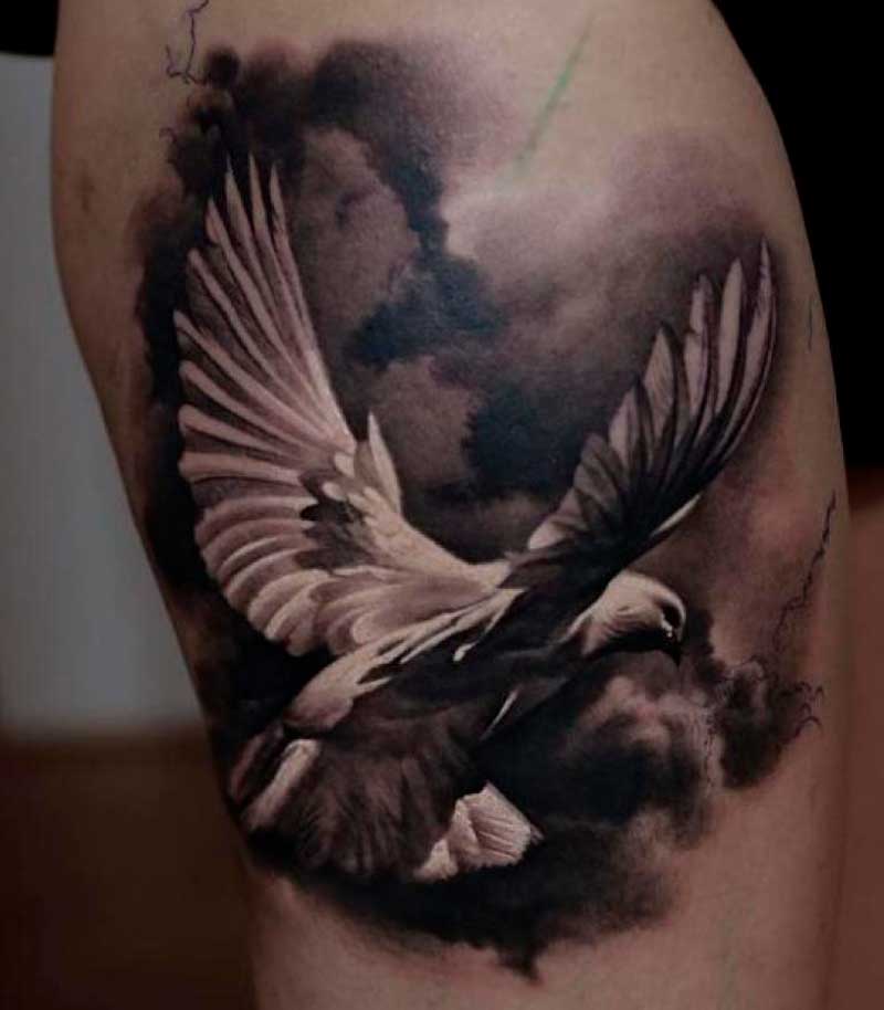 tatuajes de palomas para hombres 26