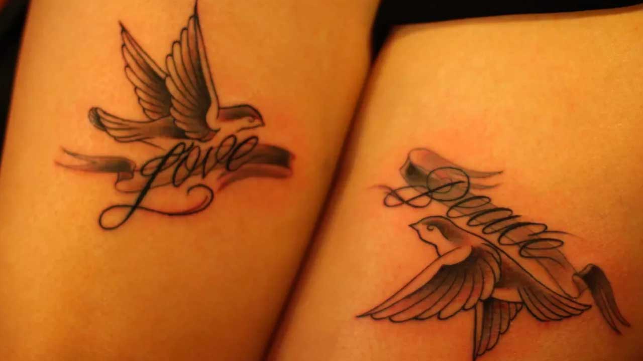 tatuajes de palomas para parejas