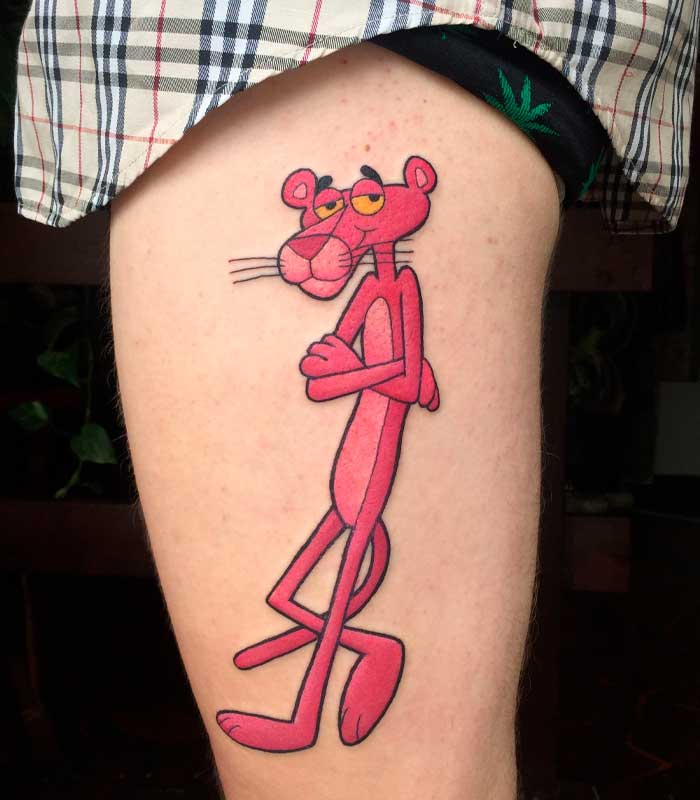tatuajes de pantera rosa