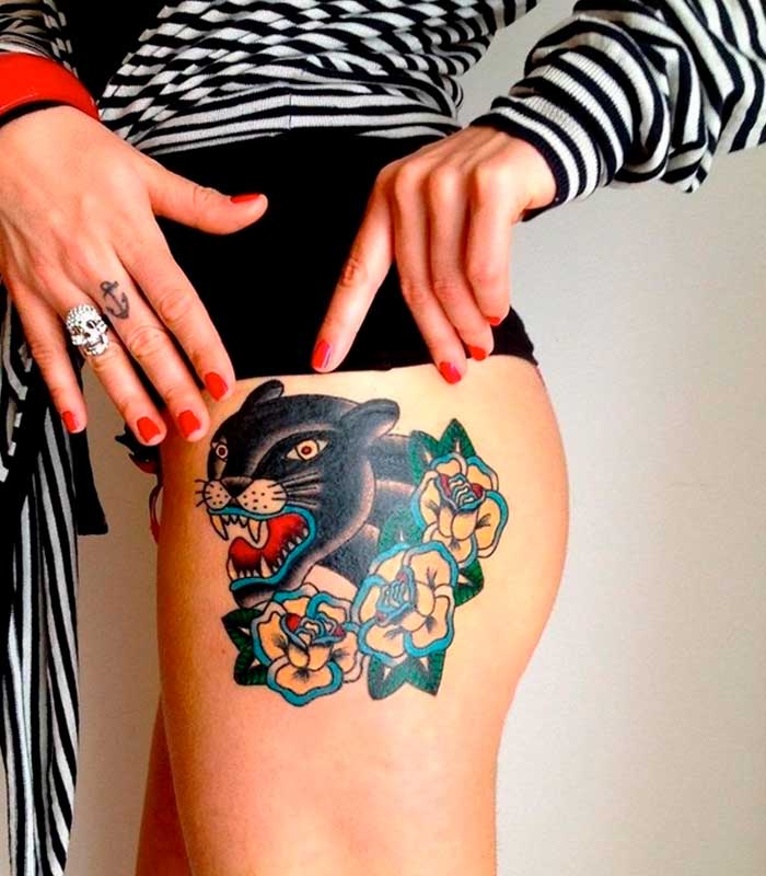 tatuajes de panteras para mujeres