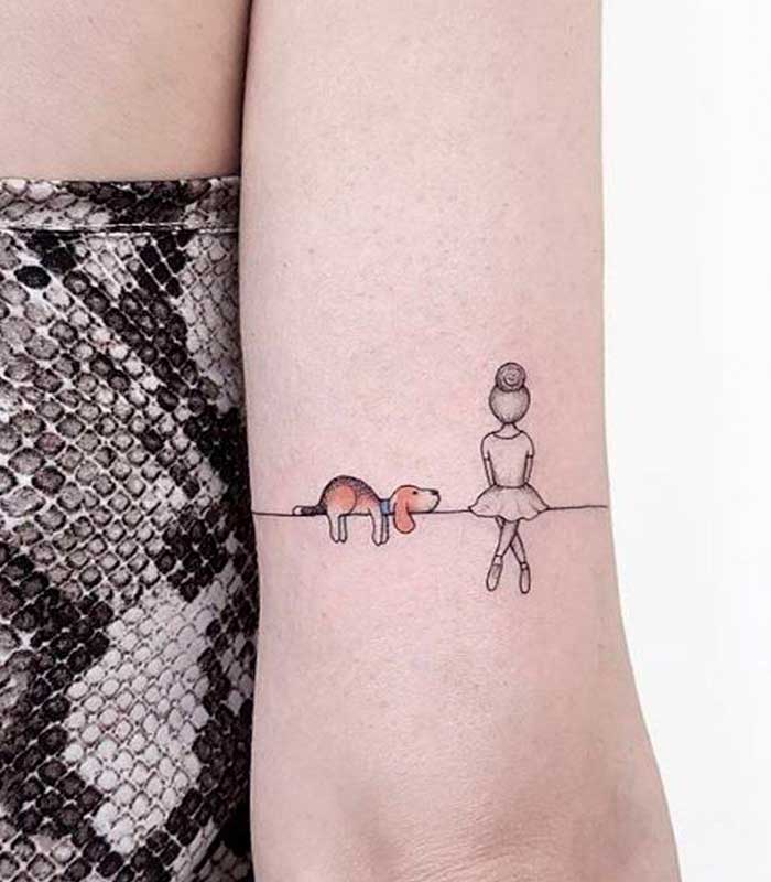 tatuajes de perros para chicas