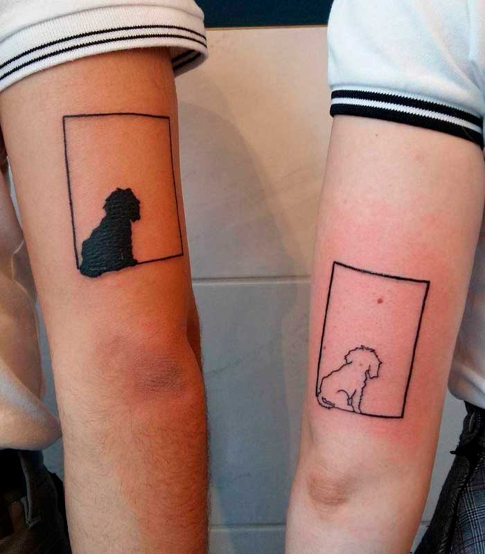 tatuajes de perros para novios