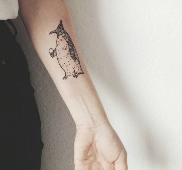 tatuajes de pinguinos para damas