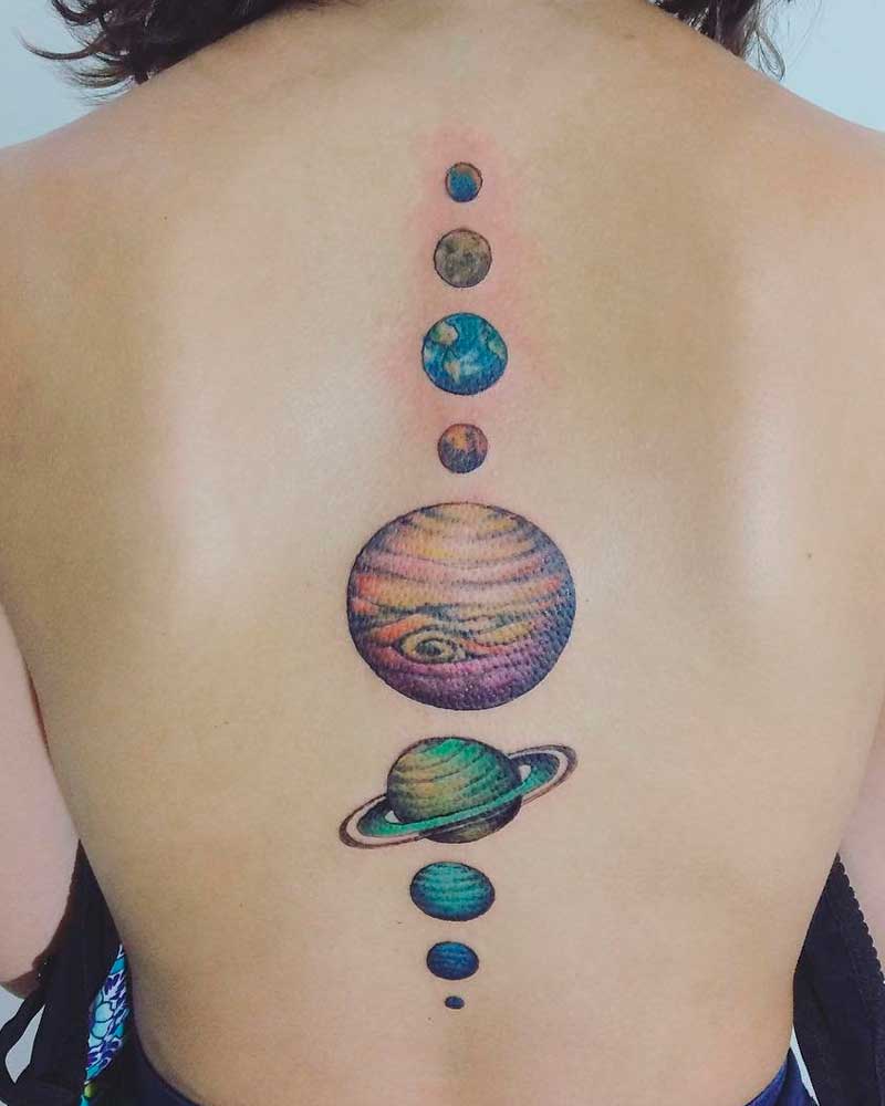 tatuajes de planetas para mujeres 11