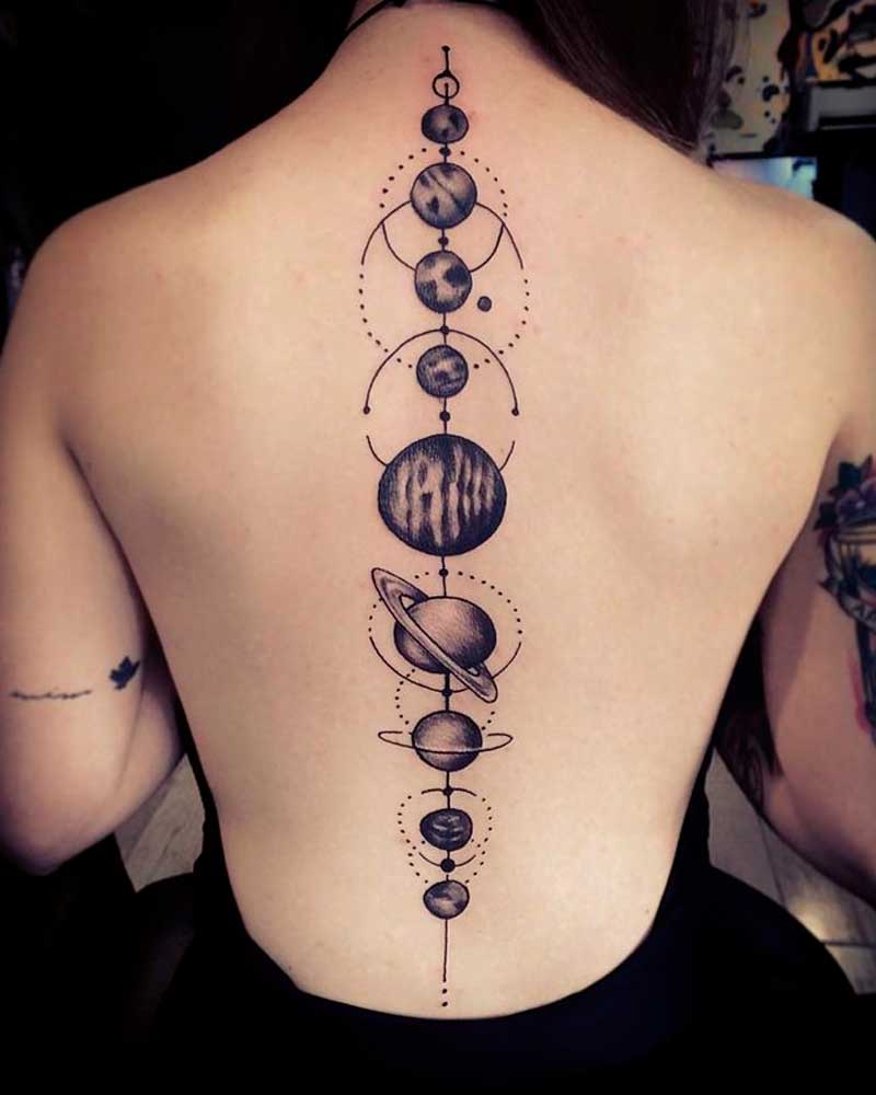 tatuajes de planetas para mujeres 15