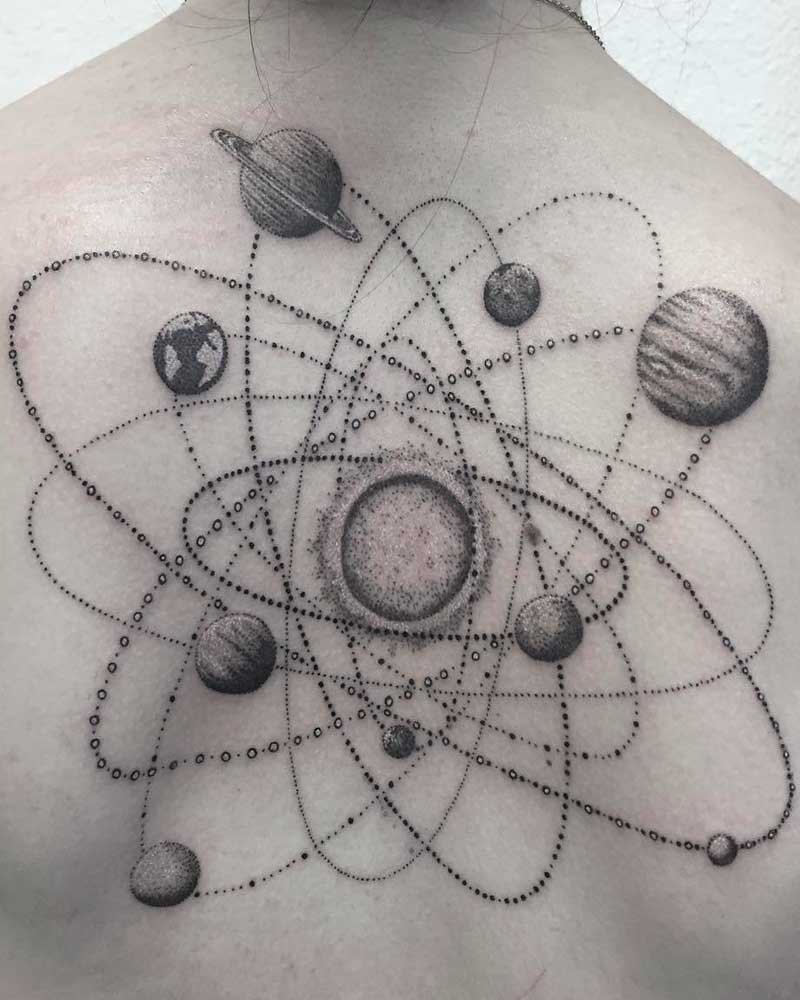 tatuajes de planetas y galaxias 6