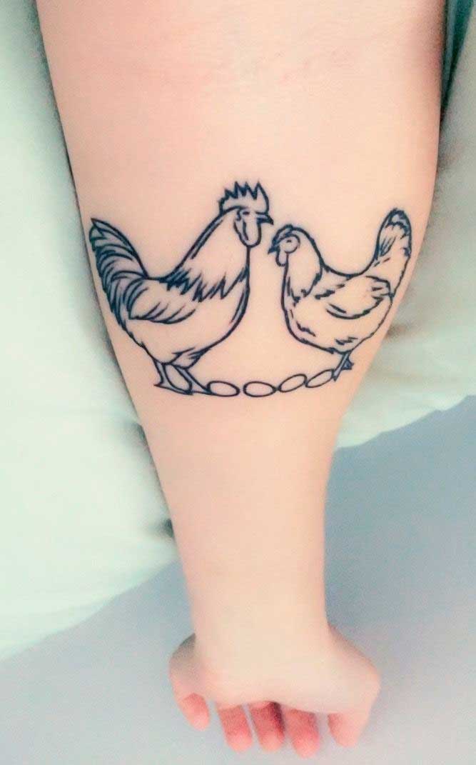 tatuajes de pollitos para parejas