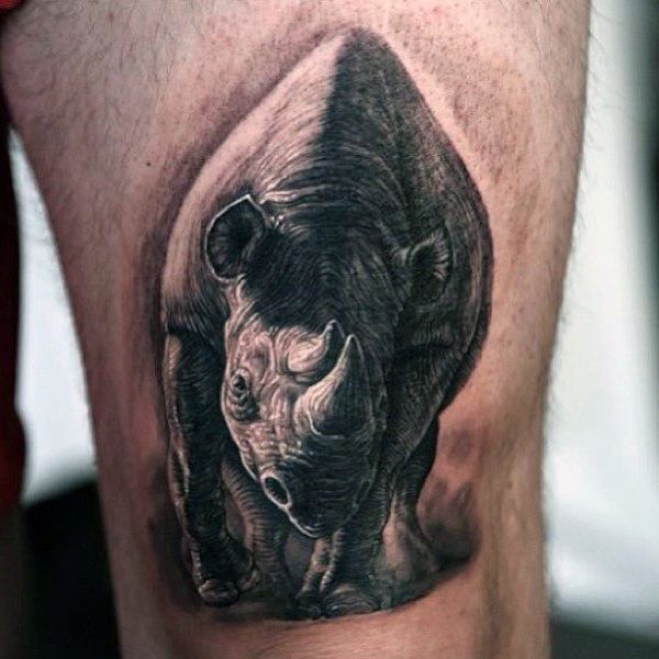 tatuajes de rinocerontes para hombres