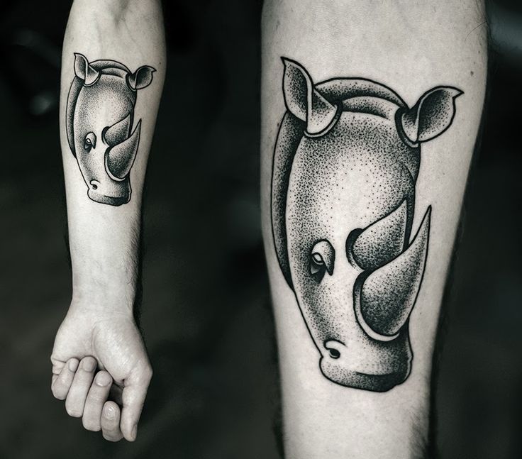 tatuajes de rinocerontes para parejas