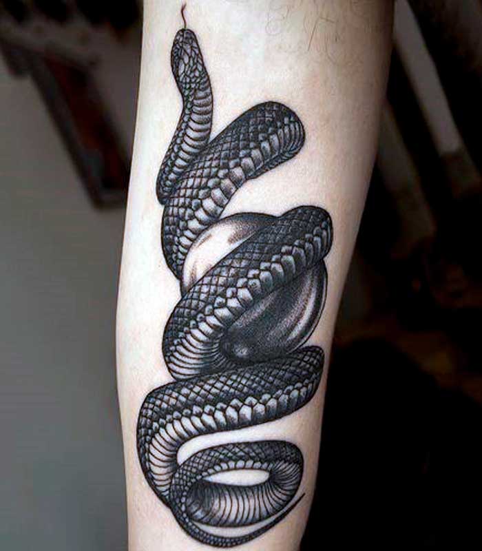 tatuajes de serpientes para caballeros