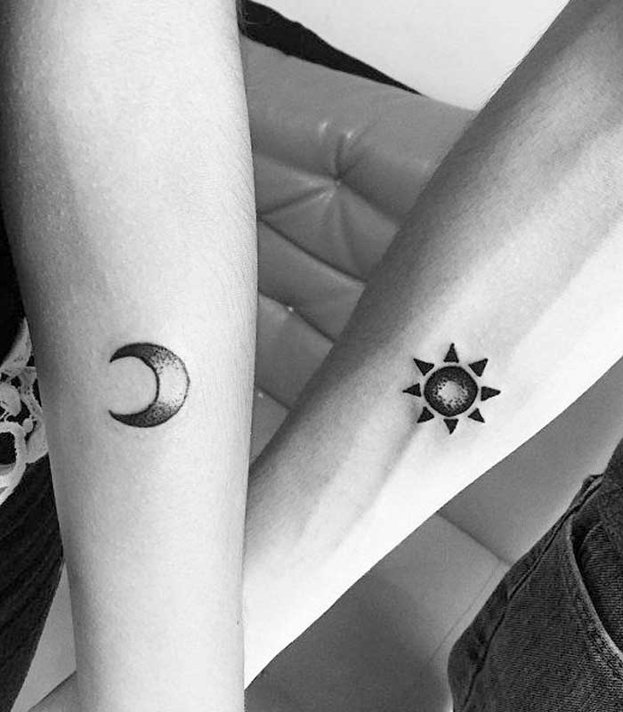tatuajes de sol y luna para enamorados