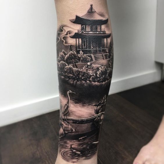 tatuajes de templos chinos 10