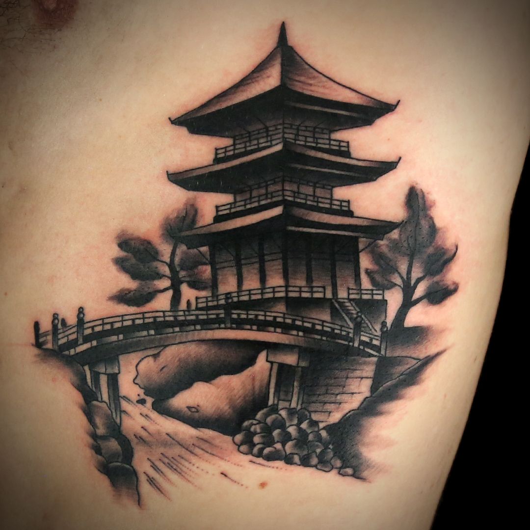 tatuajes de templos chinos 3