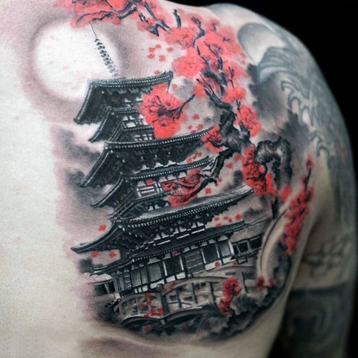 tatuajes de templos chinos 5