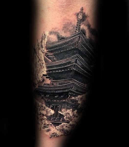 tatuajes de templos chinos 8