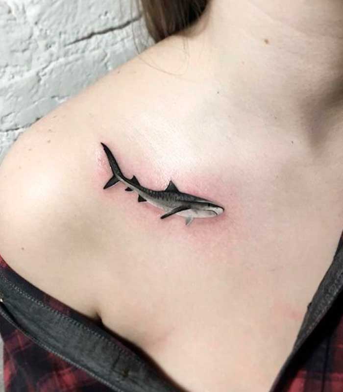 tatuajes de tiburones para damas