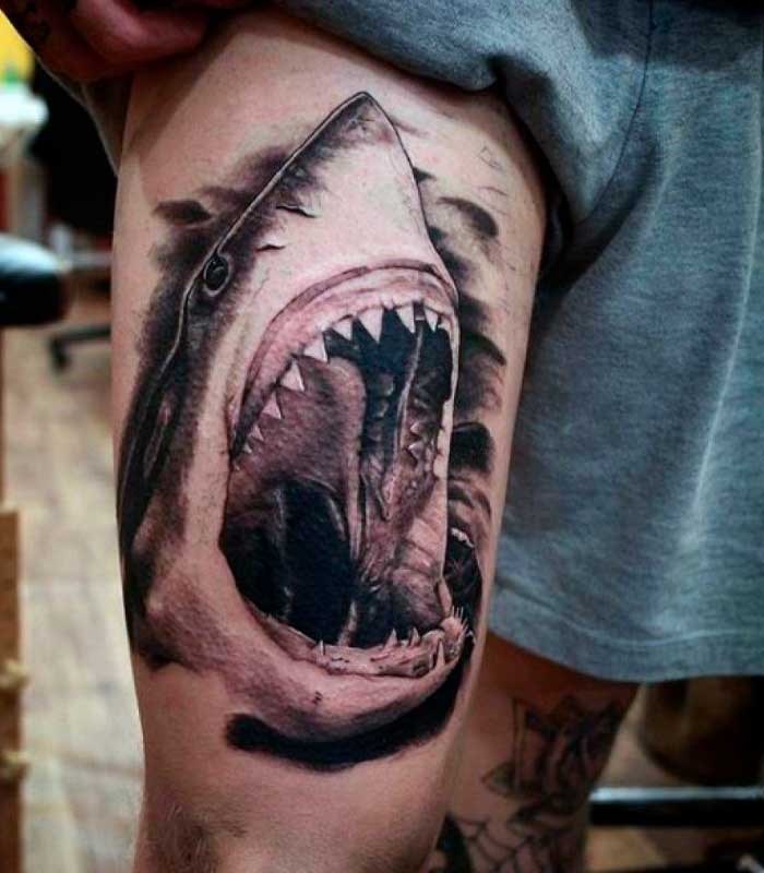 tatuajes de tiburones para hombres