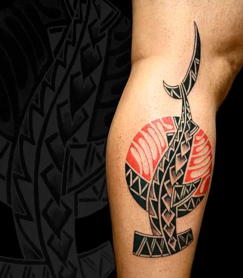 tatuajes de tiburones polinesios